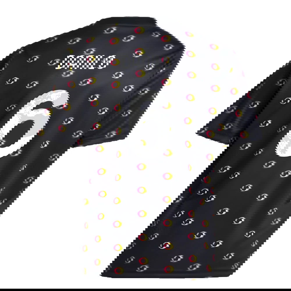 2024-2025 Juventus Pre-Match Shirt (Black) - Kids (Danilo 6)
