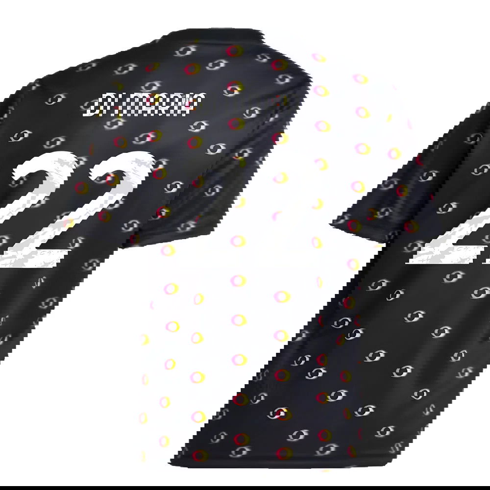 2024-2025 Juventus Pre-Match Shirt (Black) - Kids (Di Maria 22)