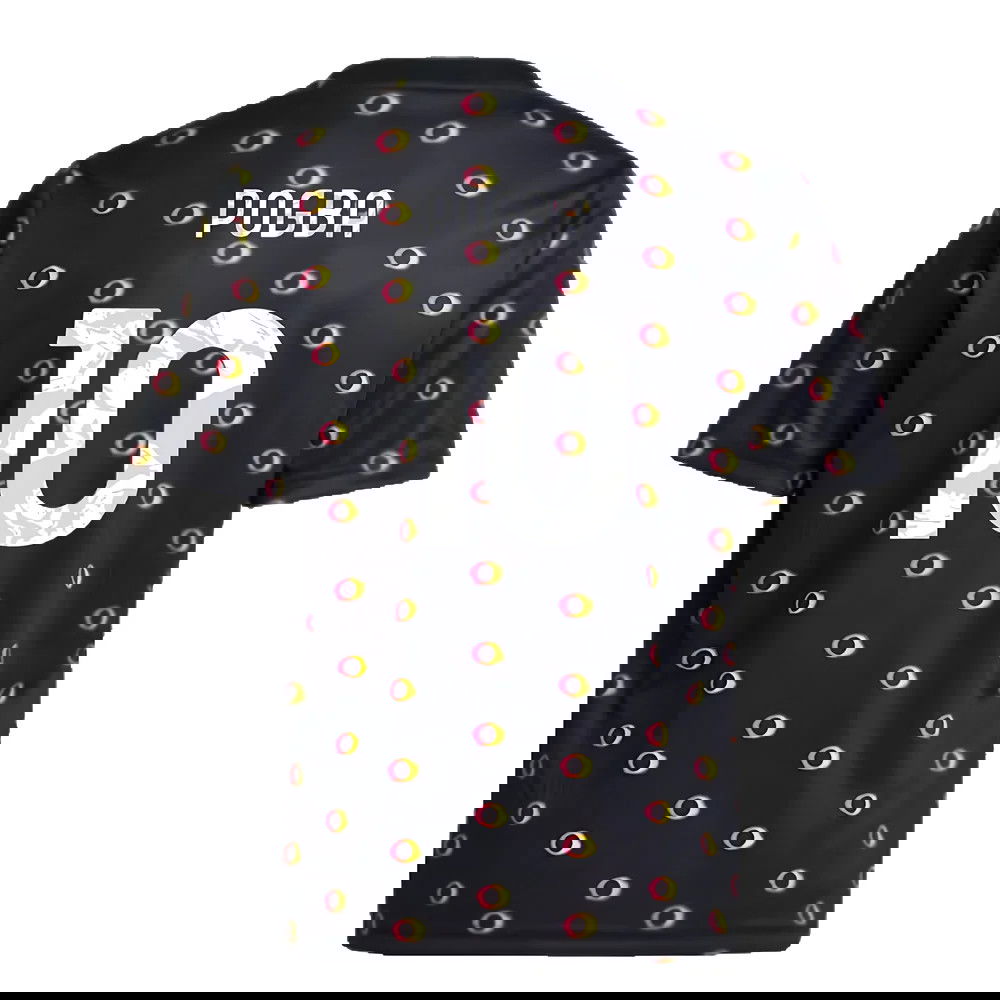 2024-2025 Juventus Pre-Match Shirt (Black) - Kids (Pogba 10)