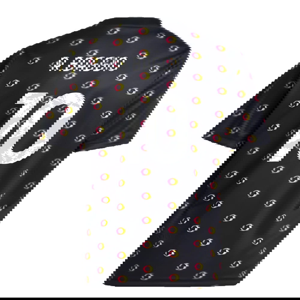 2024-2025 Juventus Pre-Match Shirt (Black) - Kids (R.Baggio 10)