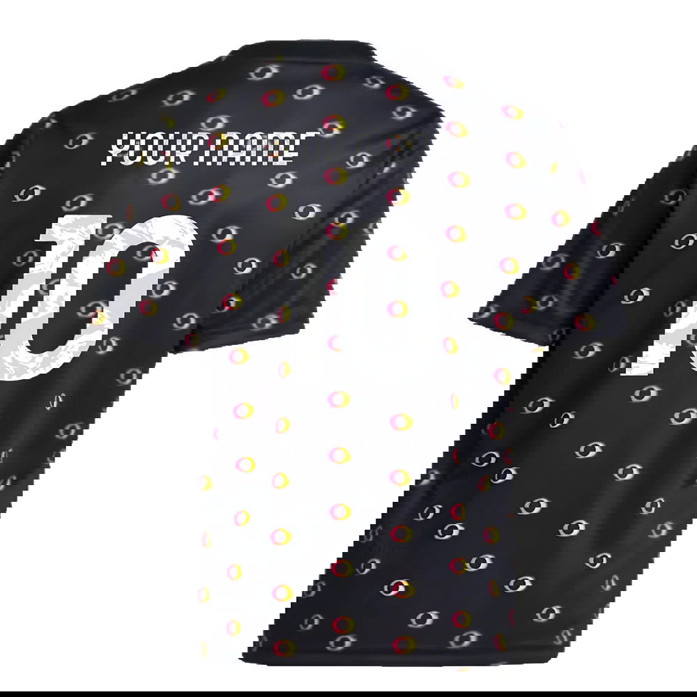 2024-2025 Juventus Pre-Match Shirt (Black) - Kids (Your Name)