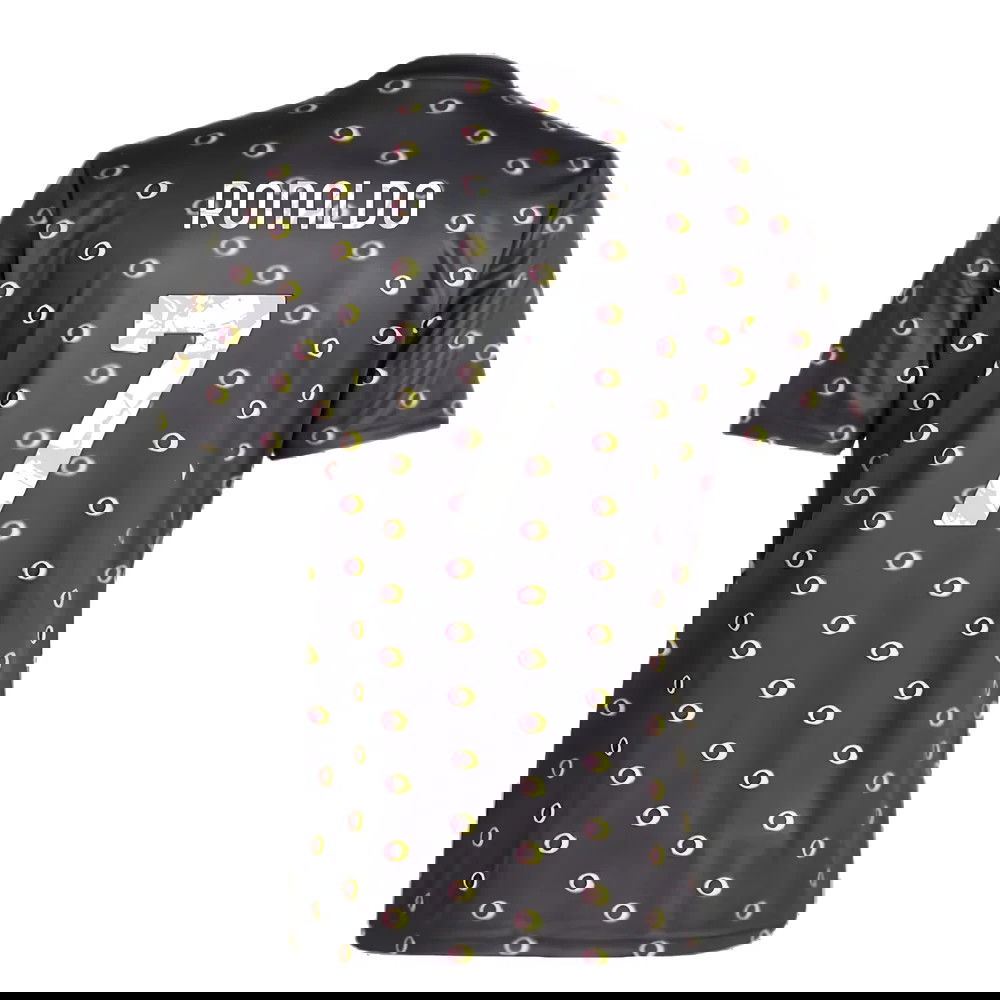 2024-2025 Juventus Pre-Match Shirt (Black) (Ronaldo 7)