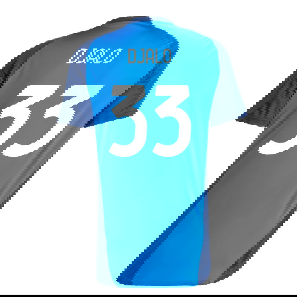 2024-2025 Juventus Training Jersey (Blue) (Djalo 33)