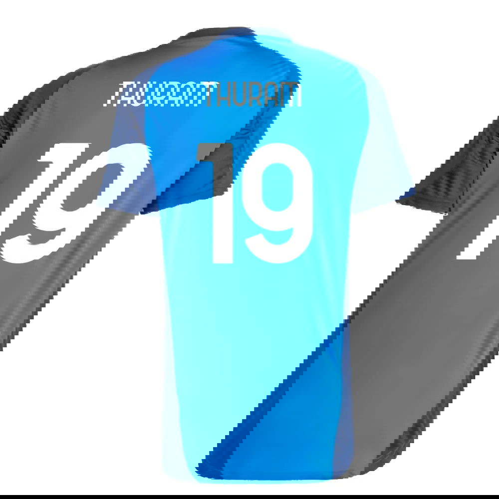 2024-2025 Juventus Training Jersey (Blue) (Thuram 19)