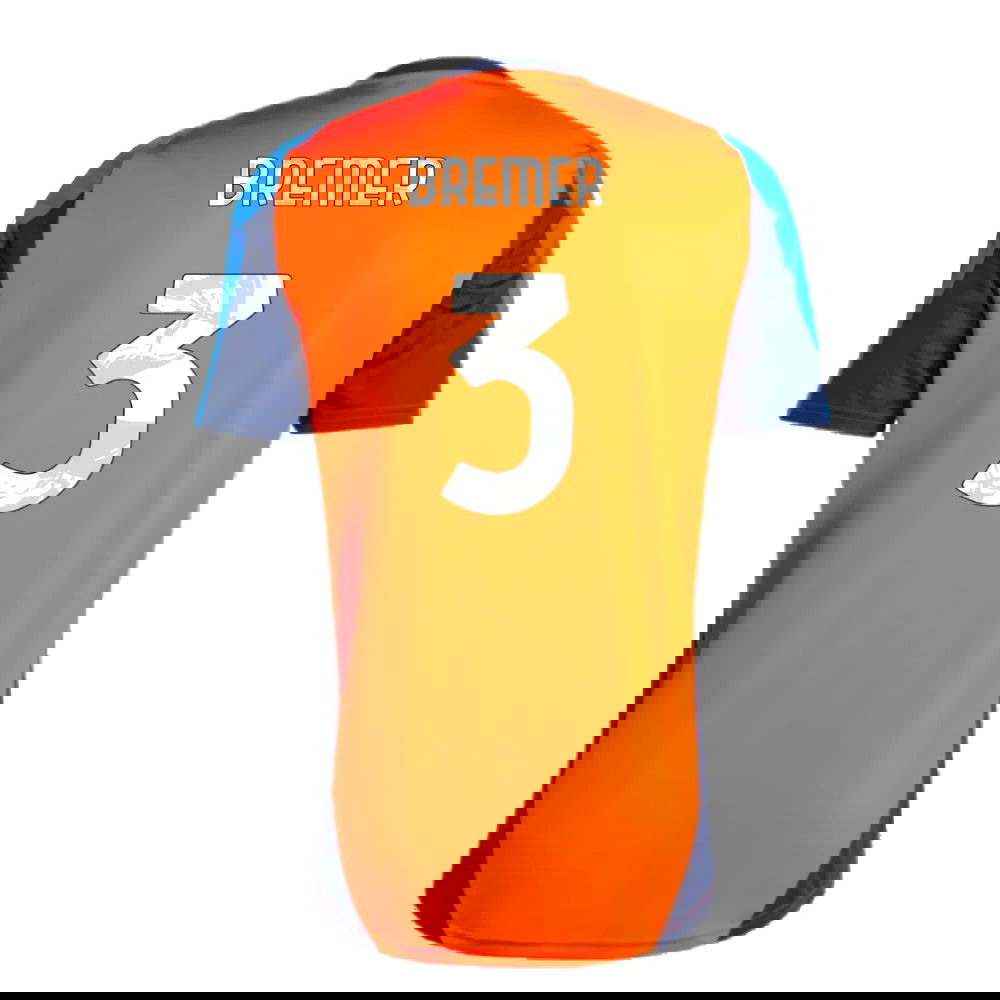 2024-2025 Juventus Training Jersey (Orange) (Bremer 3)