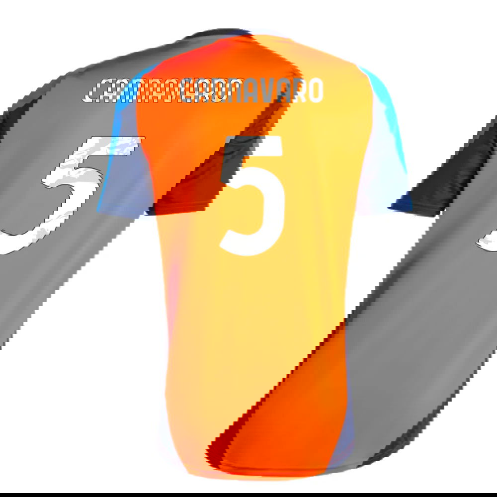 2024-2025 Juventus Training Jersey (Orange) (Cannavaro 5)