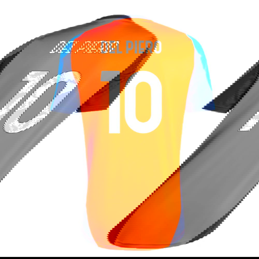 2024-2025 Juventus Training Jersey (Orange) (Del Piero 10)