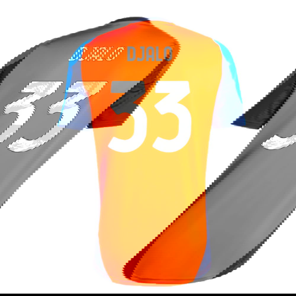 2024-2025 Juventus Training Jersey (Orange) (Djalo 33)