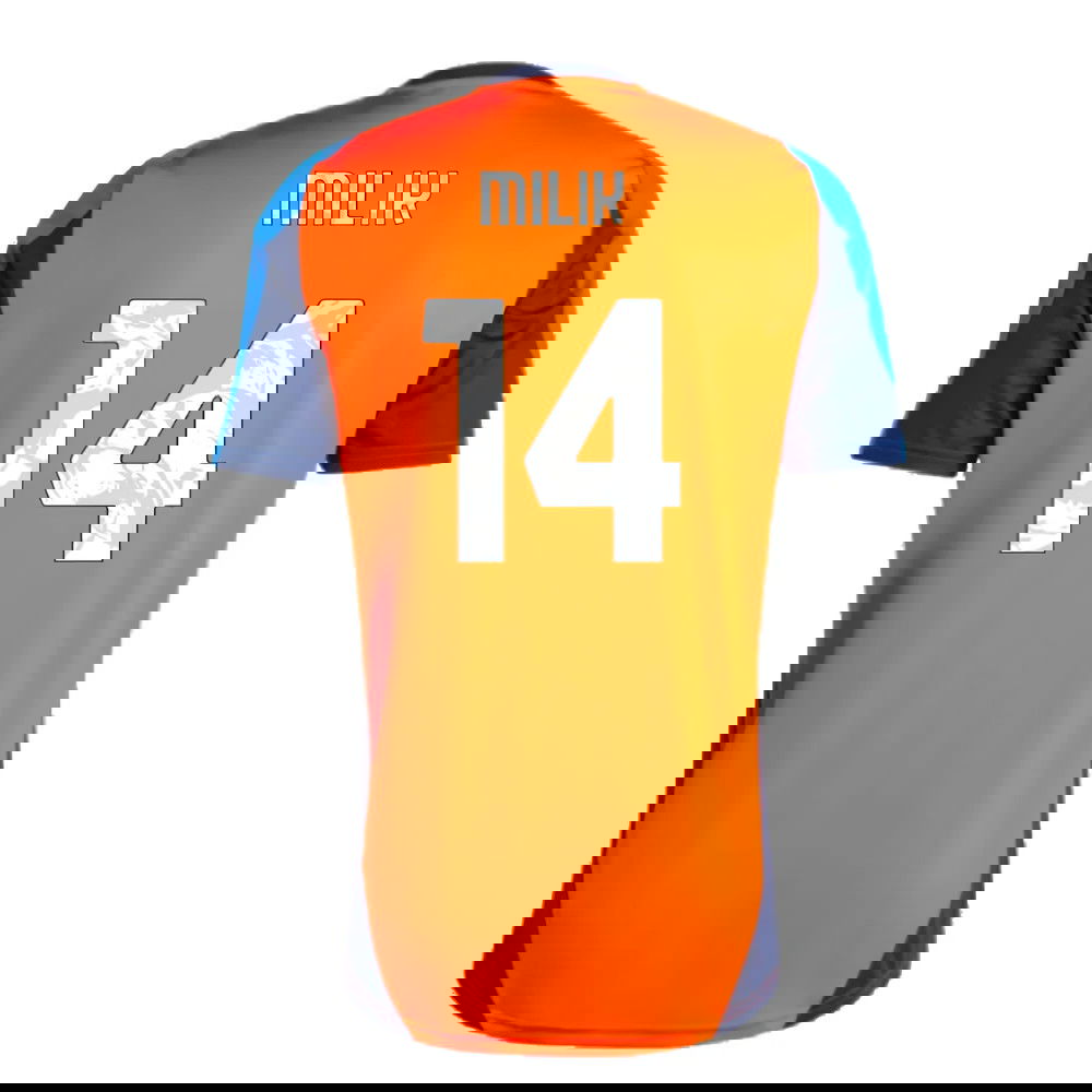 2024-2025 Juventus Training Jersey (Orange) (Milik 14)