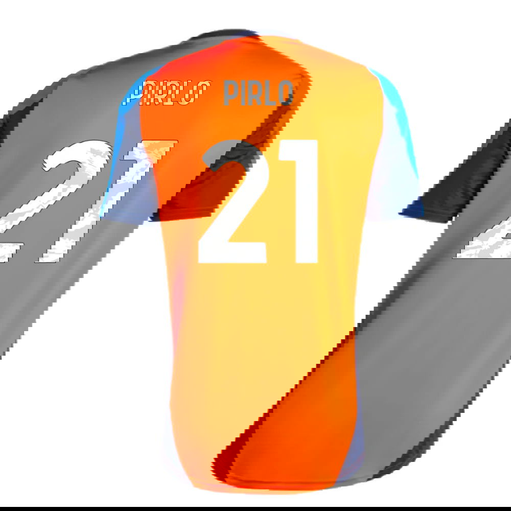 2024-2025 Juventus Training Jersey (Orange) (Pirlo 21)