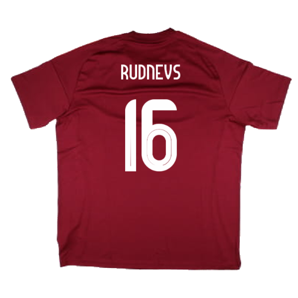2024-2025 Latvia Home Fan Shirt (Rudnevs 16)