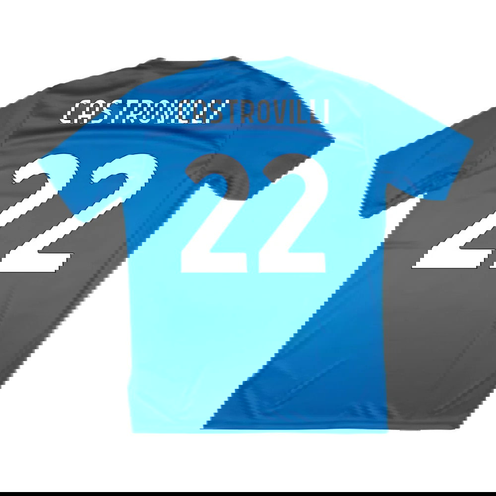 2024-2025 Lazio Graphic Training Shirt (Royal) (Castrovilli 22)