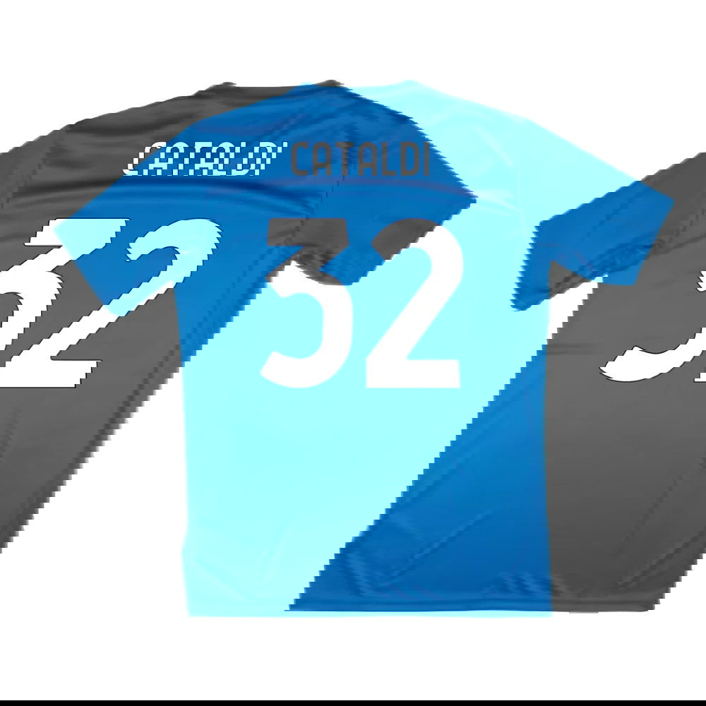 2024-2025 Lazio Graphic Training Shirt (Royal) (Cataldi 32)