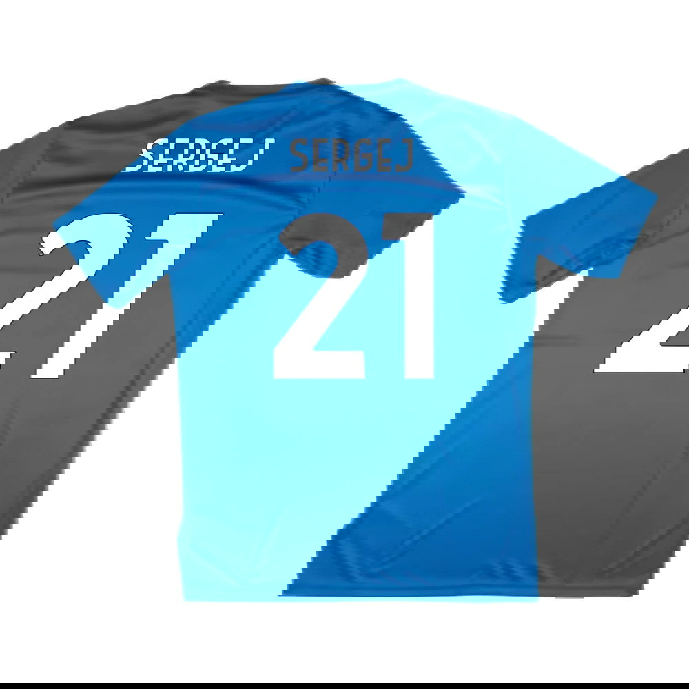 2024-2025 Lazio Graphic Training Shirt (Royal) (Sergej 21)