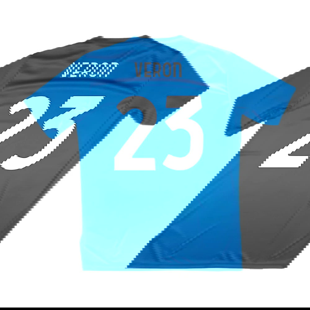 2024-2025 Lazio Graphic Training Shirt (Royal) (Veron 23)