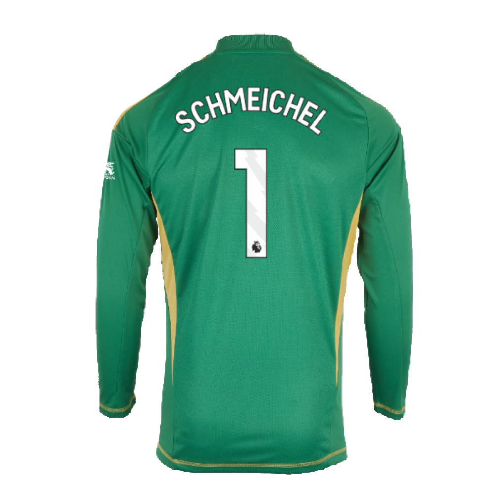 2024-2025 Leicester City Home Goalkeeper Shirt (Green) - Kids (Schmeichel 1)