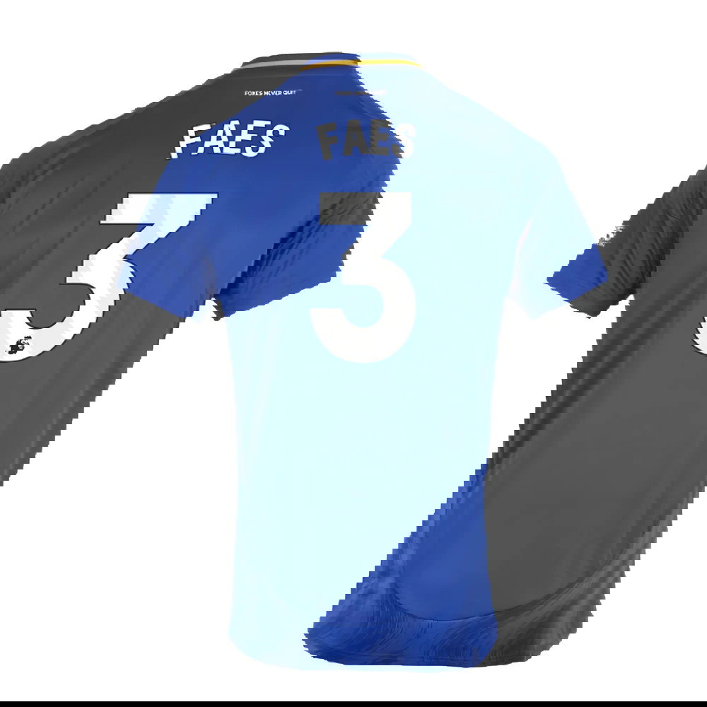 2024-2025 Leicester City Home Shirt (Kids) (Faes 3)