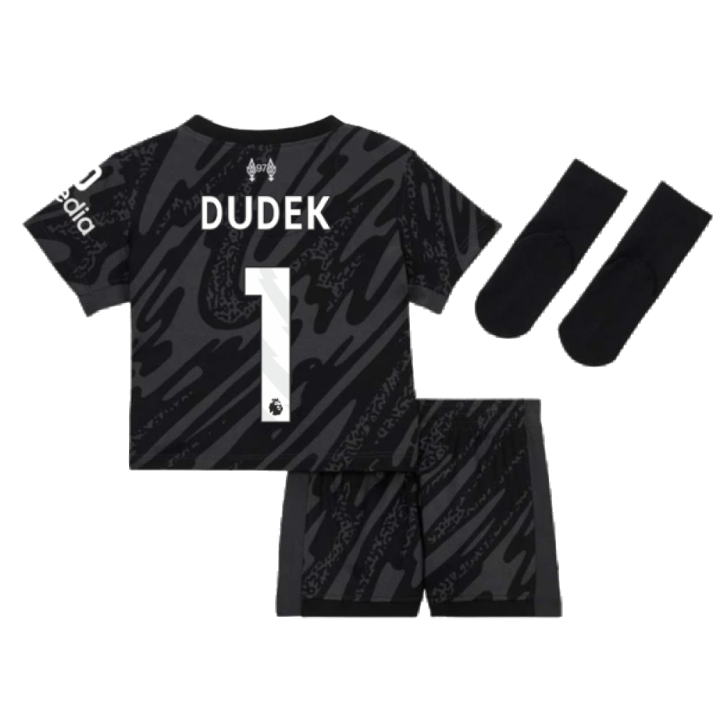2024-2025 Liverpool Goalkeeper Mini Kit (Black) (Dudek 1)