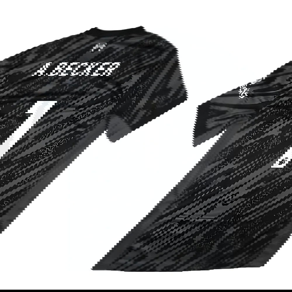 2024-2025 Liverpool Home Goalkeeper Shirt (Black) (A.Becker 1)