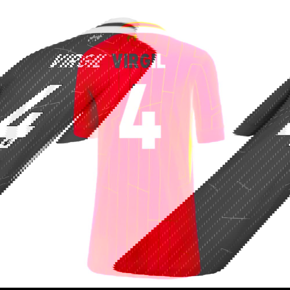 2024-2025 Liverpool Home Shirt (Kids) (Virgil 4)