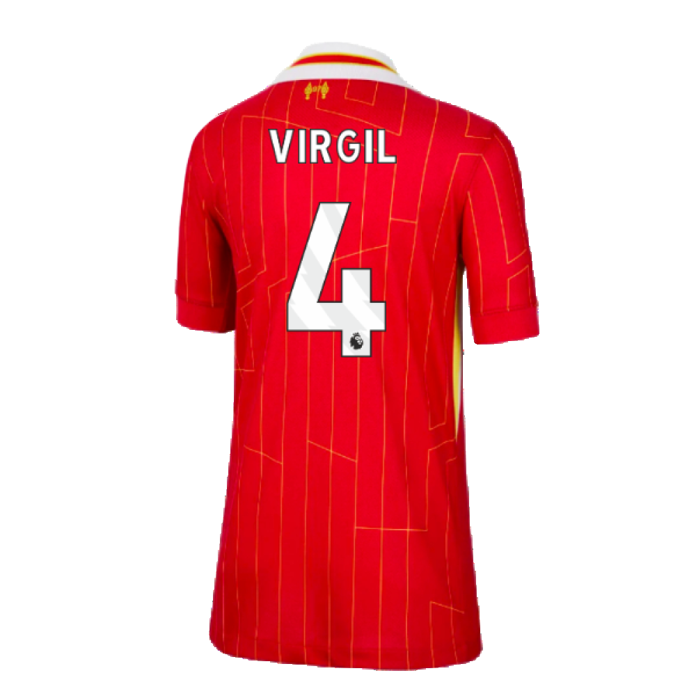 2024-2025 Liverpool Home Shirt (Kids) (Virgil 4)