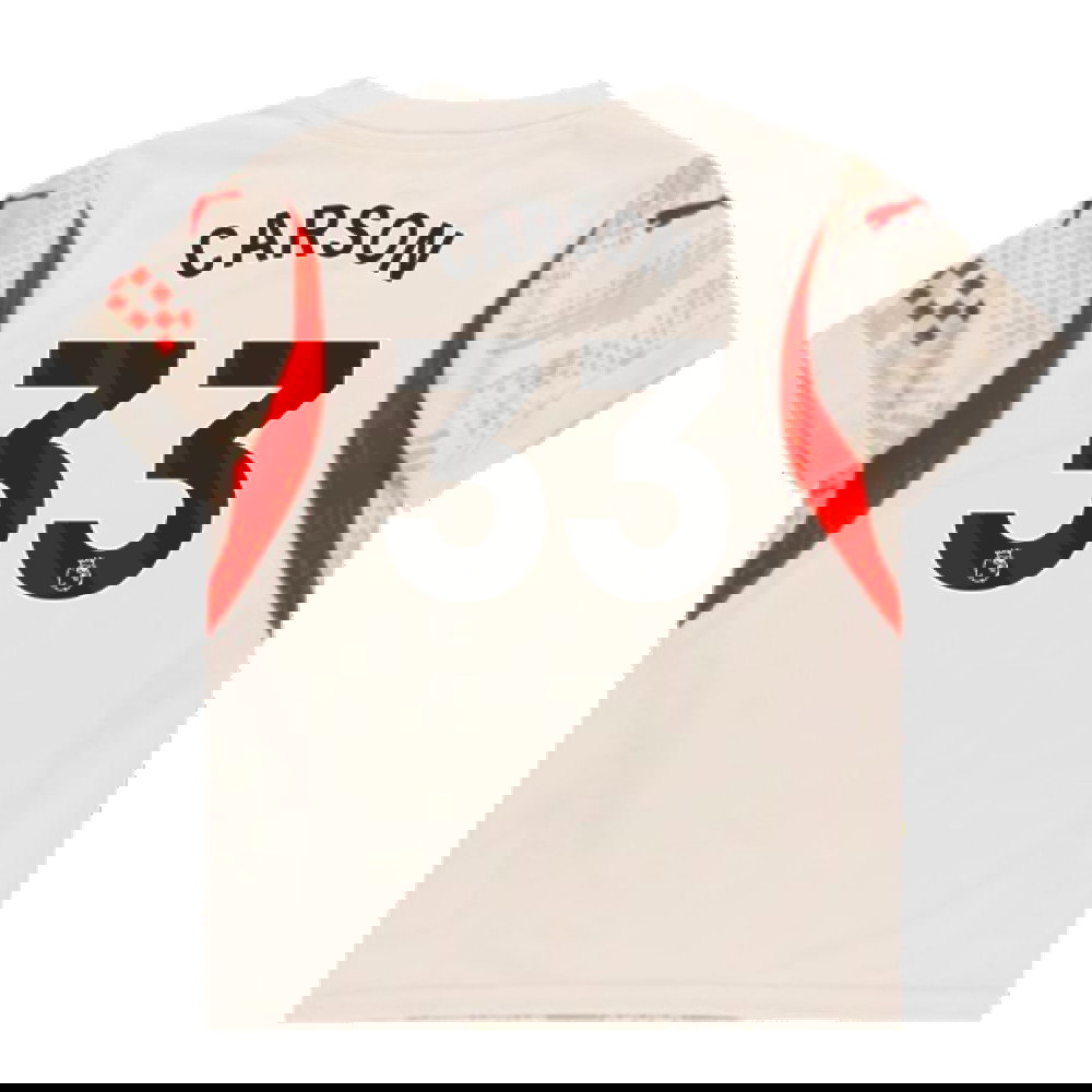 2024-2025 Man City Away Goalkeeper Shirt (Alpine Snow) (Carson 33)