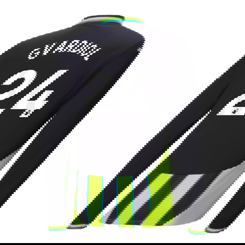 2024-2025 Man City Away Long Sleeve Shirt (Gvardiol 24)