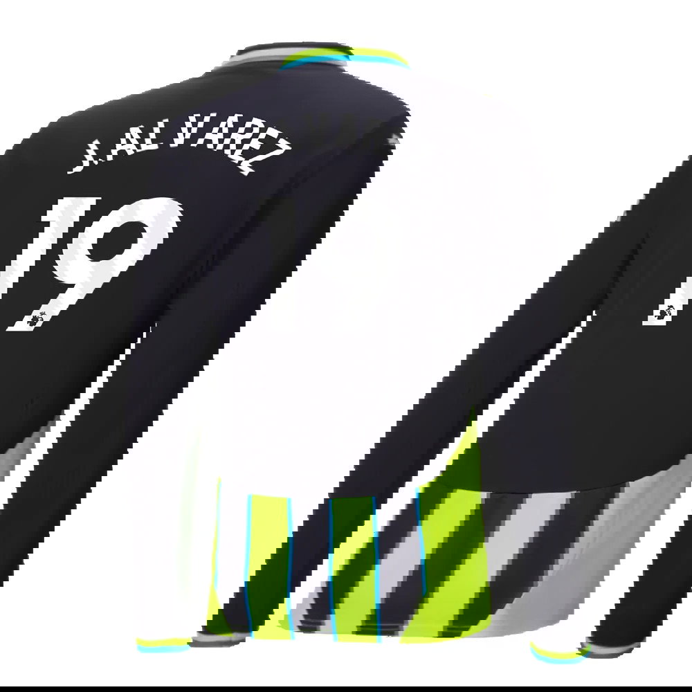 2024-2025 Man City Away Long Sleeve Shirt (J.Alvarez 19)
