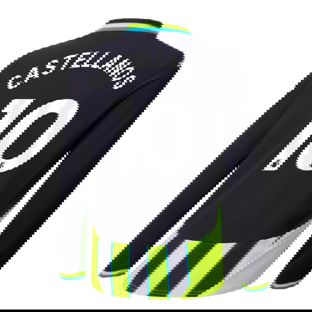 2024-2025 Man City Away Long Sleeve Shirt (Kids) (Castellanos 10)