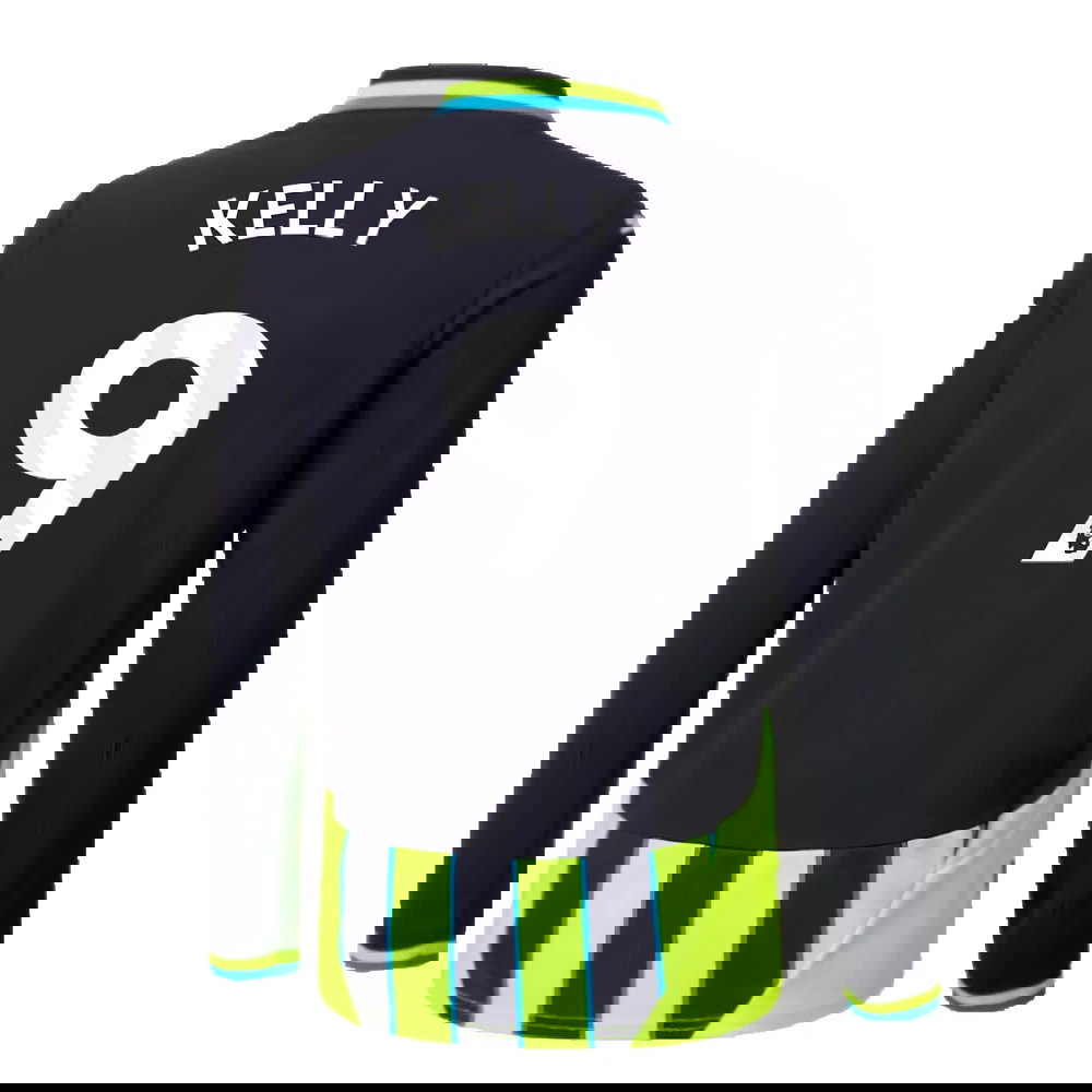 2024-2025 Man City Away Long Sleeve Shirt (Kids) (Kelly 9)