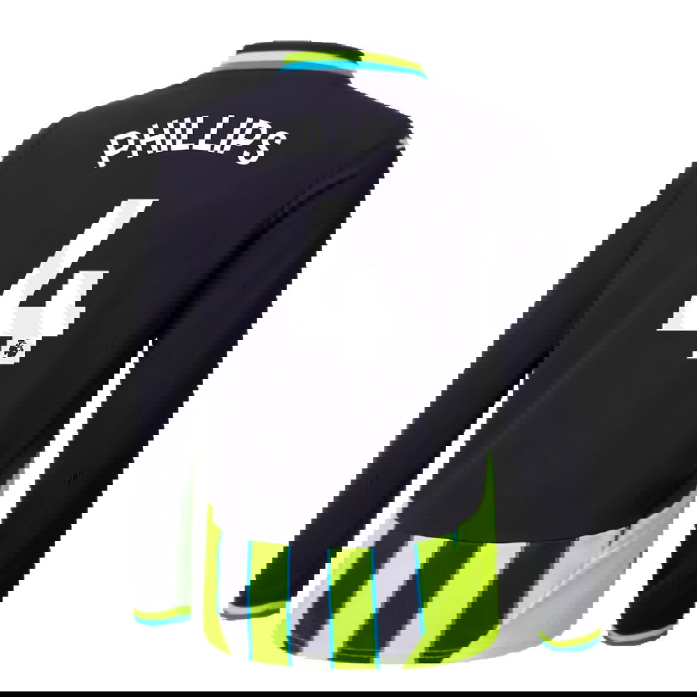 2024-2025 Man City Away Long Sleeve Shirt (Kids) (Phillips 4)