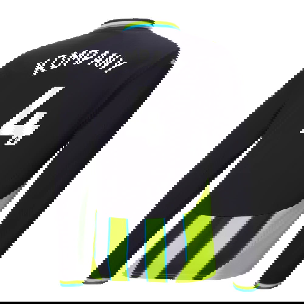 2024-2025 Man City Away Long Sleeve Shirt (Kompany 4)