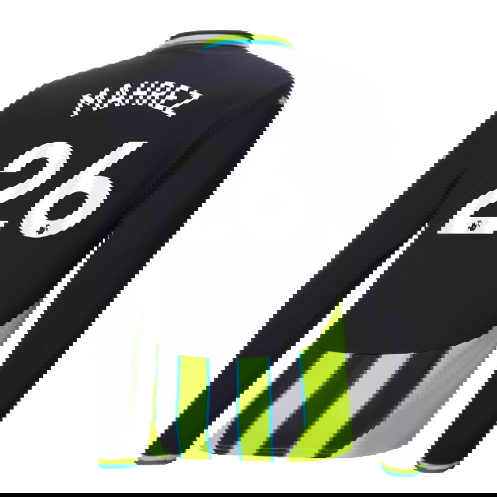 2024-2025 Man City Away Long Sleeve Shirt (Mahrez 26)