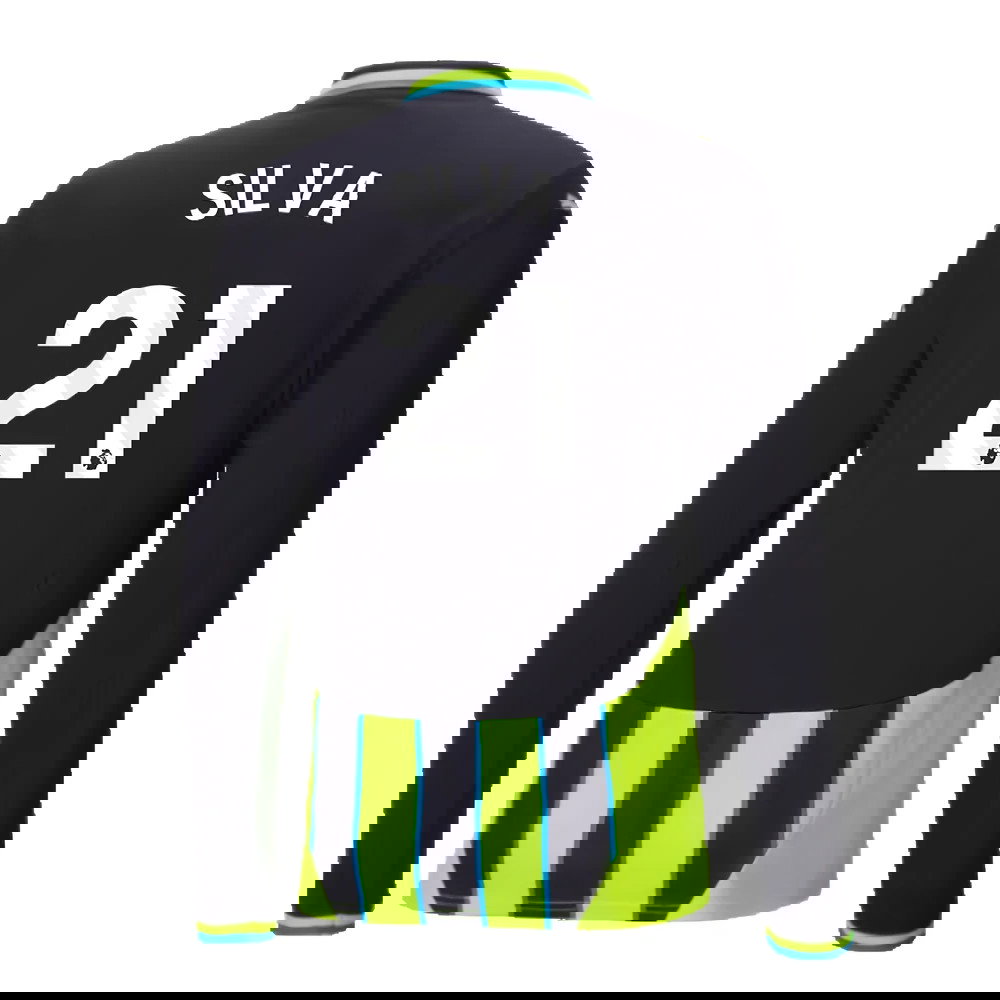 2024-2025 Man City Away Long Sleeve Shirt (Silva 21)