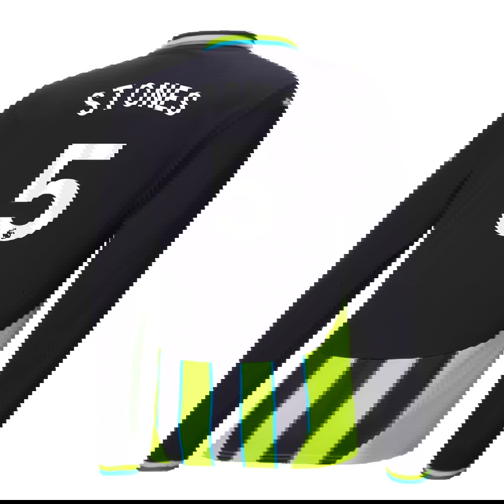 2024-2025 Man City Away Long Sleeve Shirt (Stones 5)