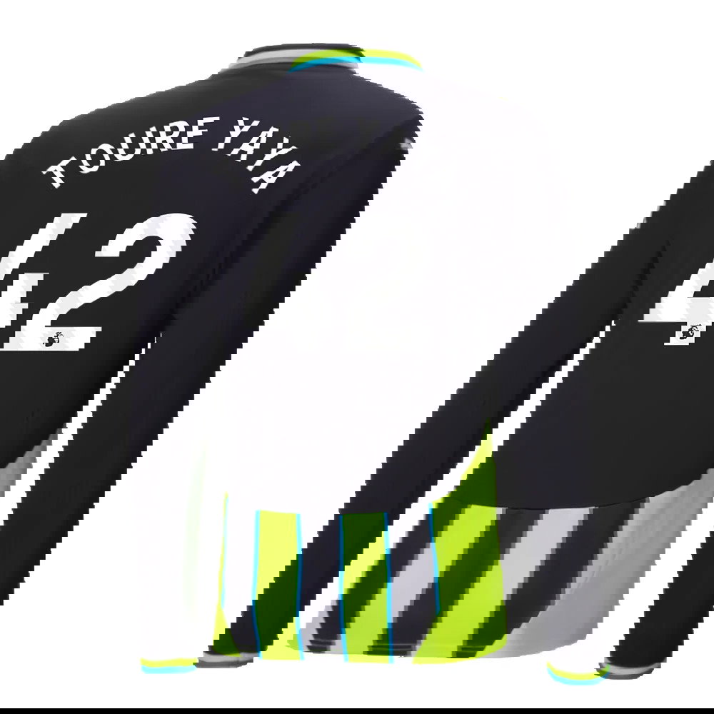 2024-2025 Man City Away Long Sleeve Shirt (Toure Yaya 42)