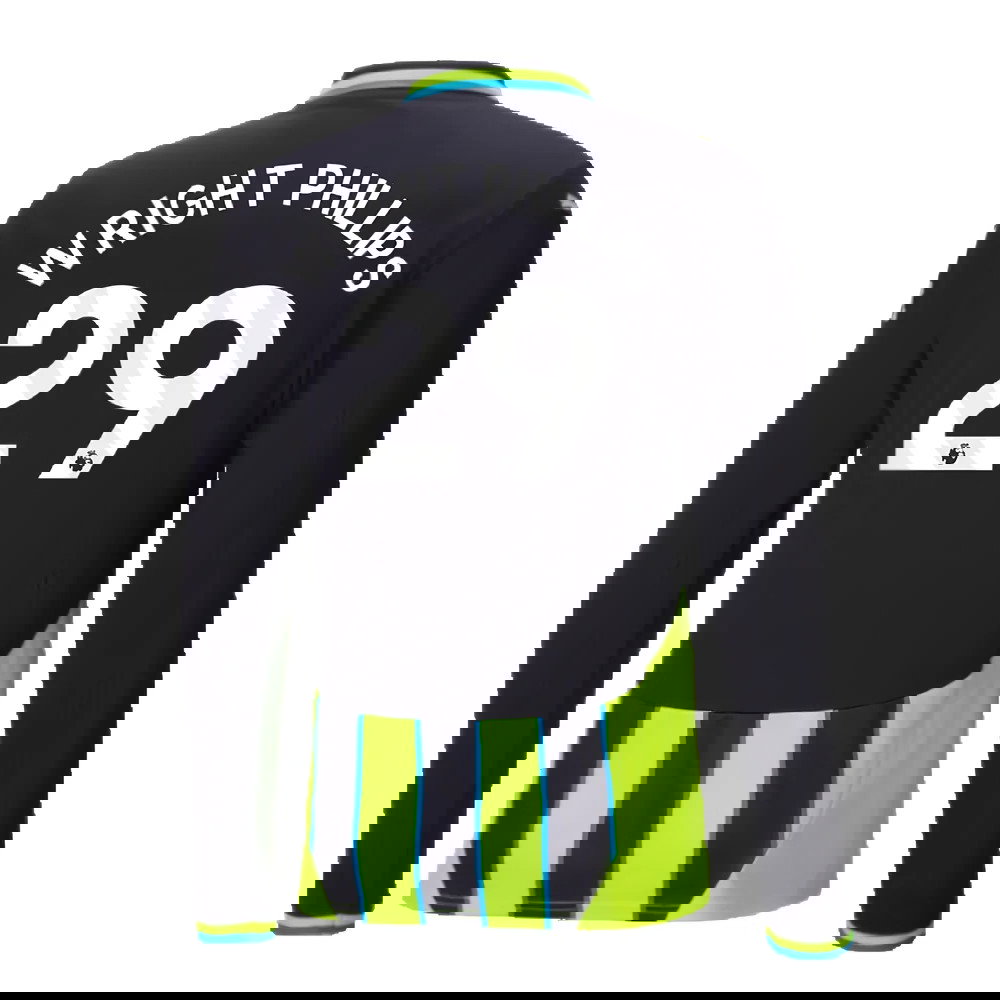 2024-2025 Man City Away Long Sleeve Shirt (Wright Phillips 29)