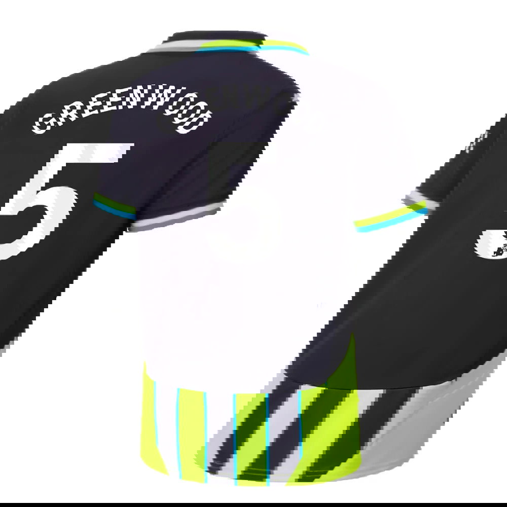 2024-2025 Man City Away Shirt (Kids) (Greenwood 5)