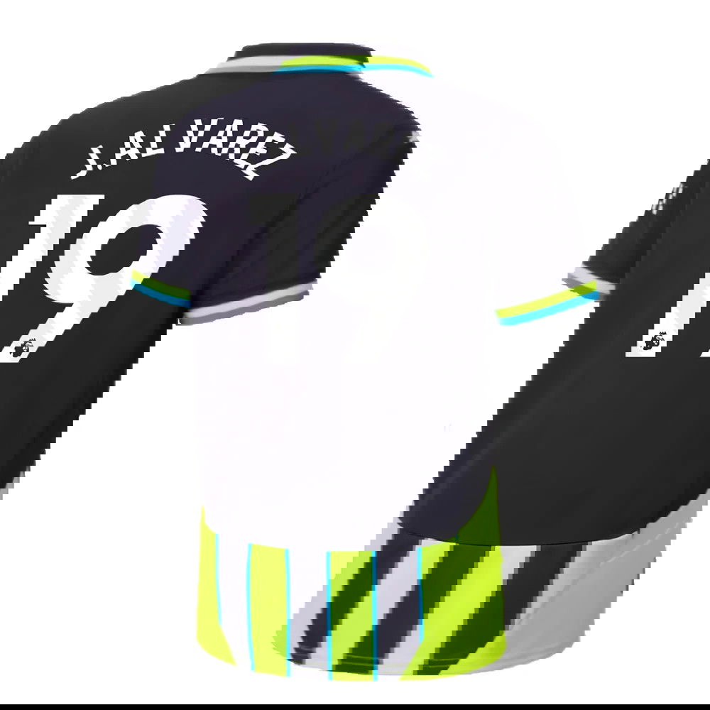 2024-2025 Man City Away Shirt (Kids) (J.Alvarez 19)