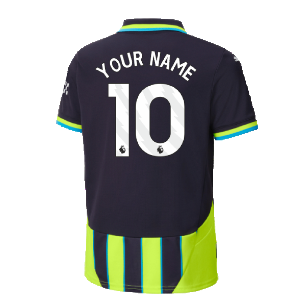 2024-2025 Man City Away Shirt (Kids) (Your Name)