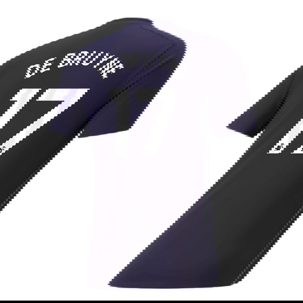 2024-2025 Man City Casuals Tee (Navy) (De Bruyne 17)