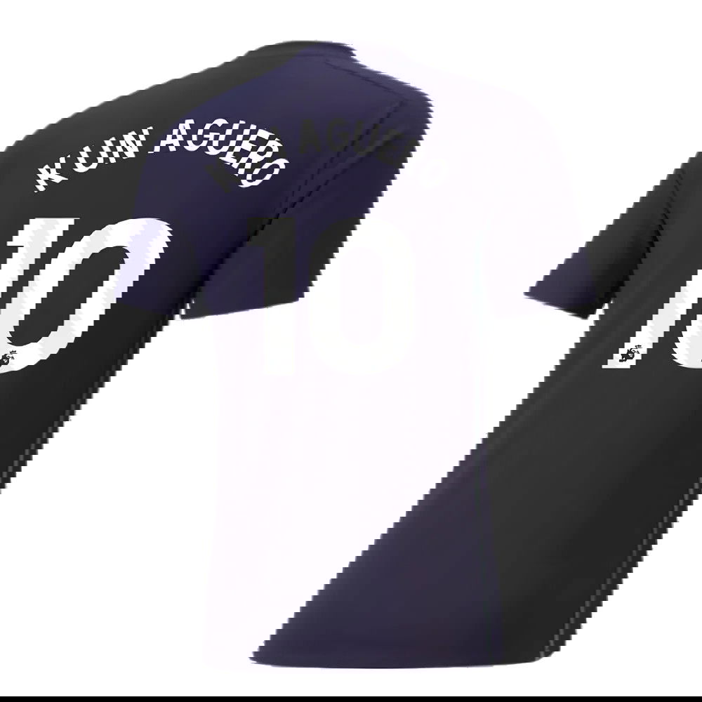 2024-2025 Man City Casuals Tee (Navy) (Kun Aguero 10)