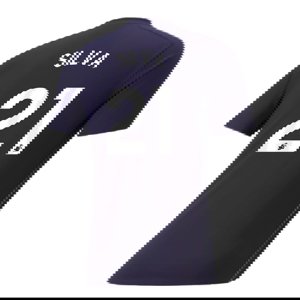 2024-2025 Man City Casuals Tee (Navy) (Silva 21)