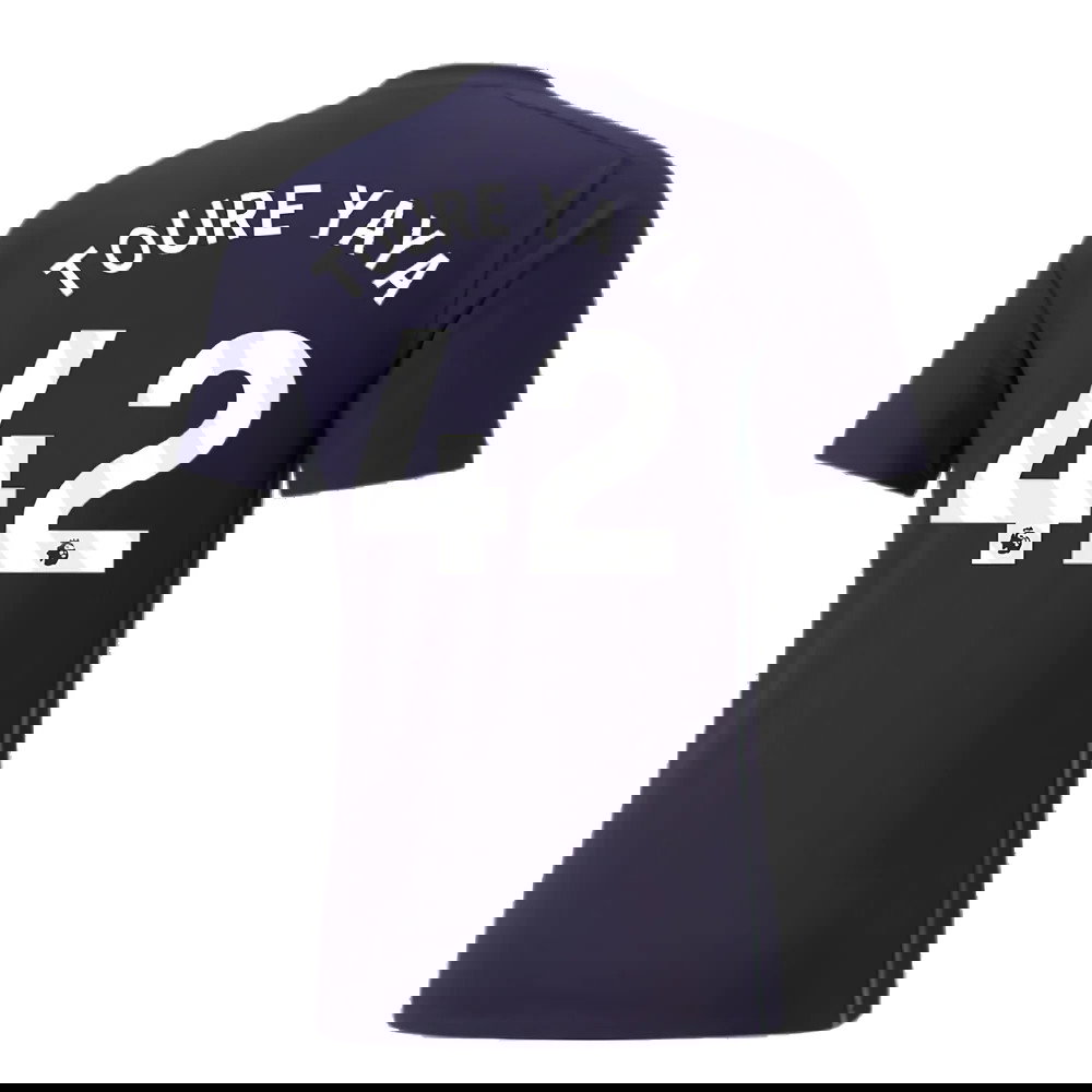 2024-2025 Man City Casuals Tee (Navy) (Toure Yaya 42)
