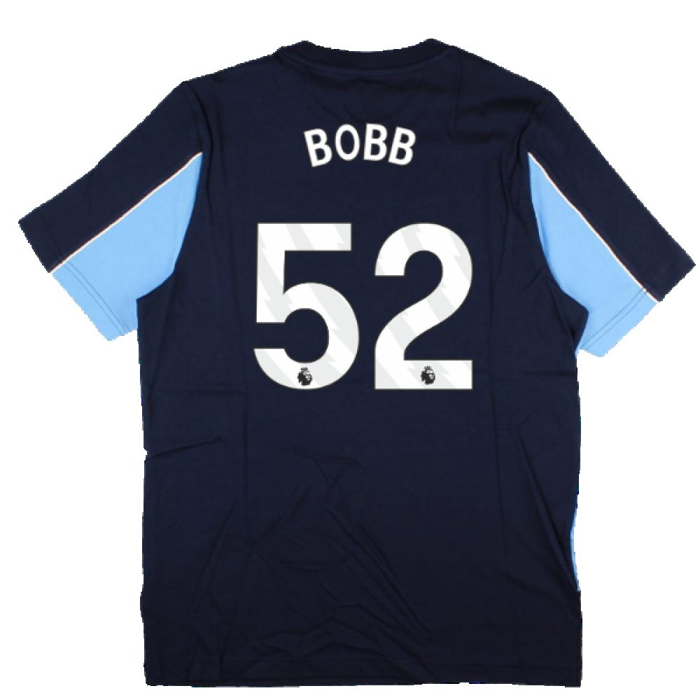 2024-2025 Man City FtblArchive Tee (Navy) (Bobb 52)