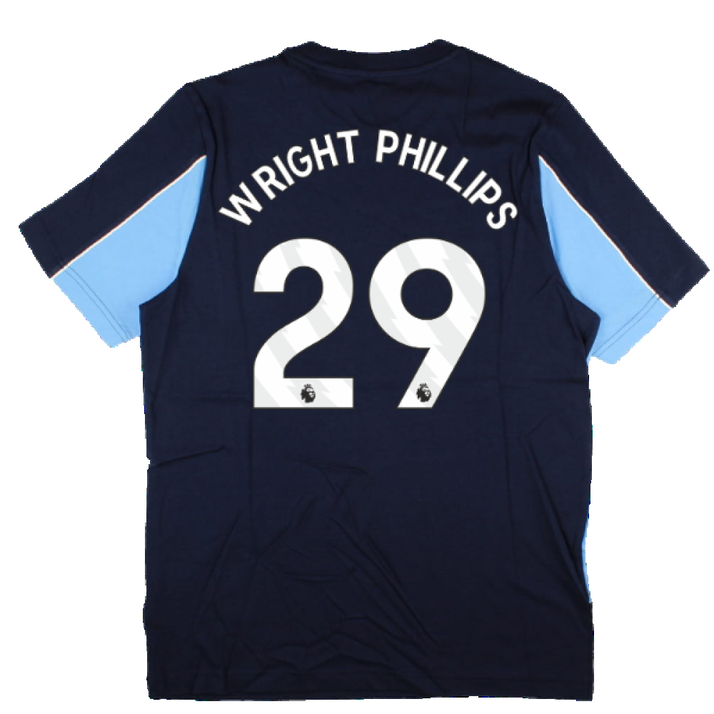 2024-2025 Man City FtblArchive Tee (Navy) (Wright Phillips 29)