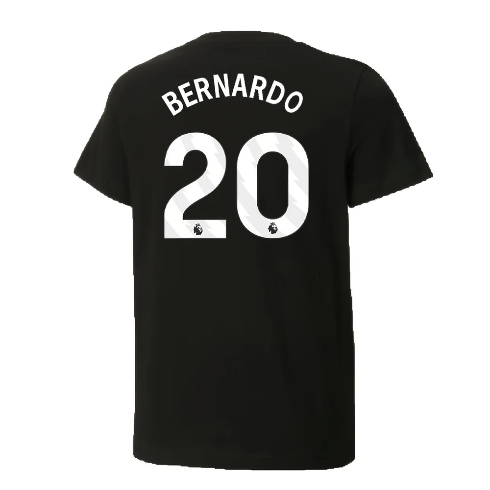 2024-2025 Man City ftblCulture Tee (Black) (Bernardo 20)