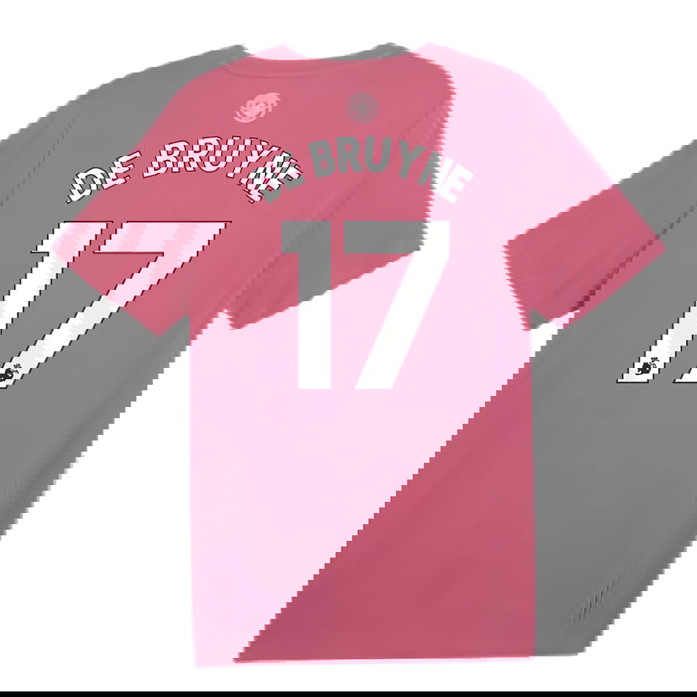 2024-2025 Man City ftblCulture Tee (Dusty Orchid) (De Bruyne 17)