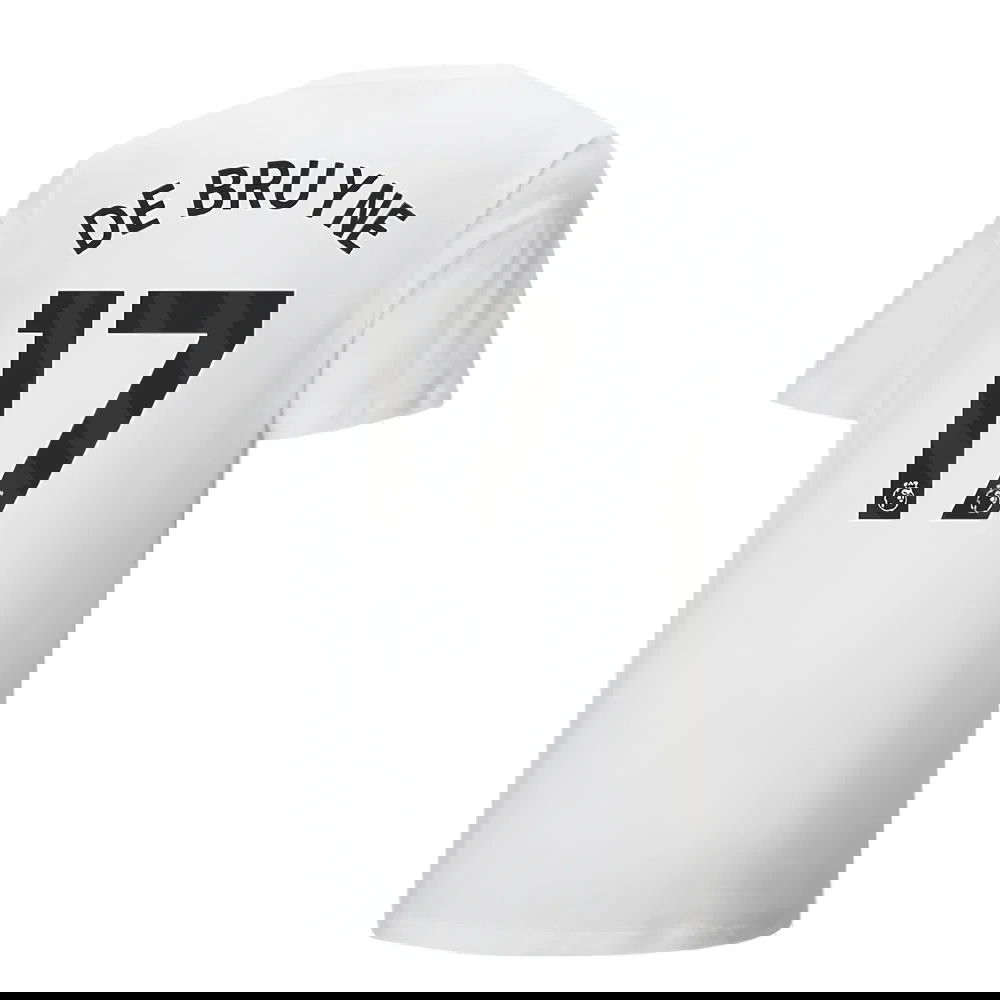 2024-2025 Man City ftblCulture Tee (White) (De Bruyne 17)