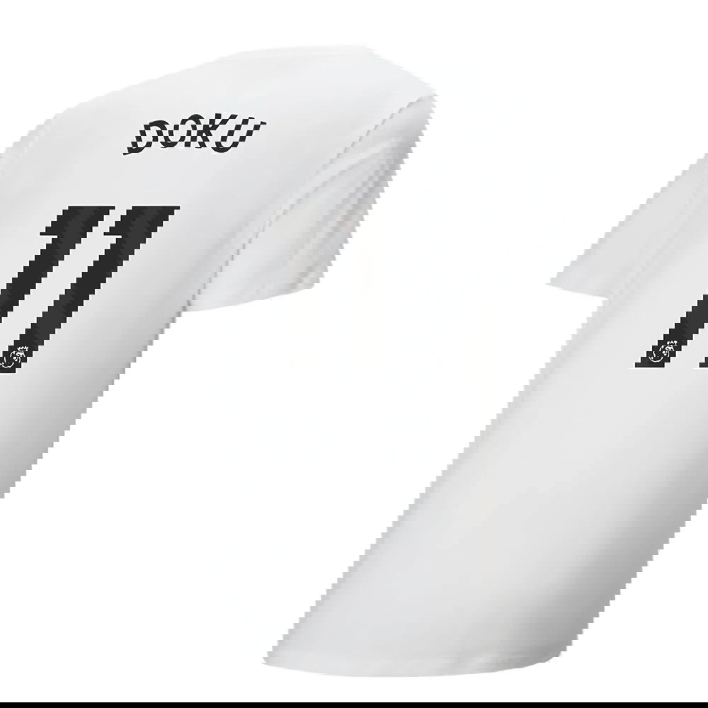 2024-2025 Man City ftblCulture Tee (White) (Doku 11)